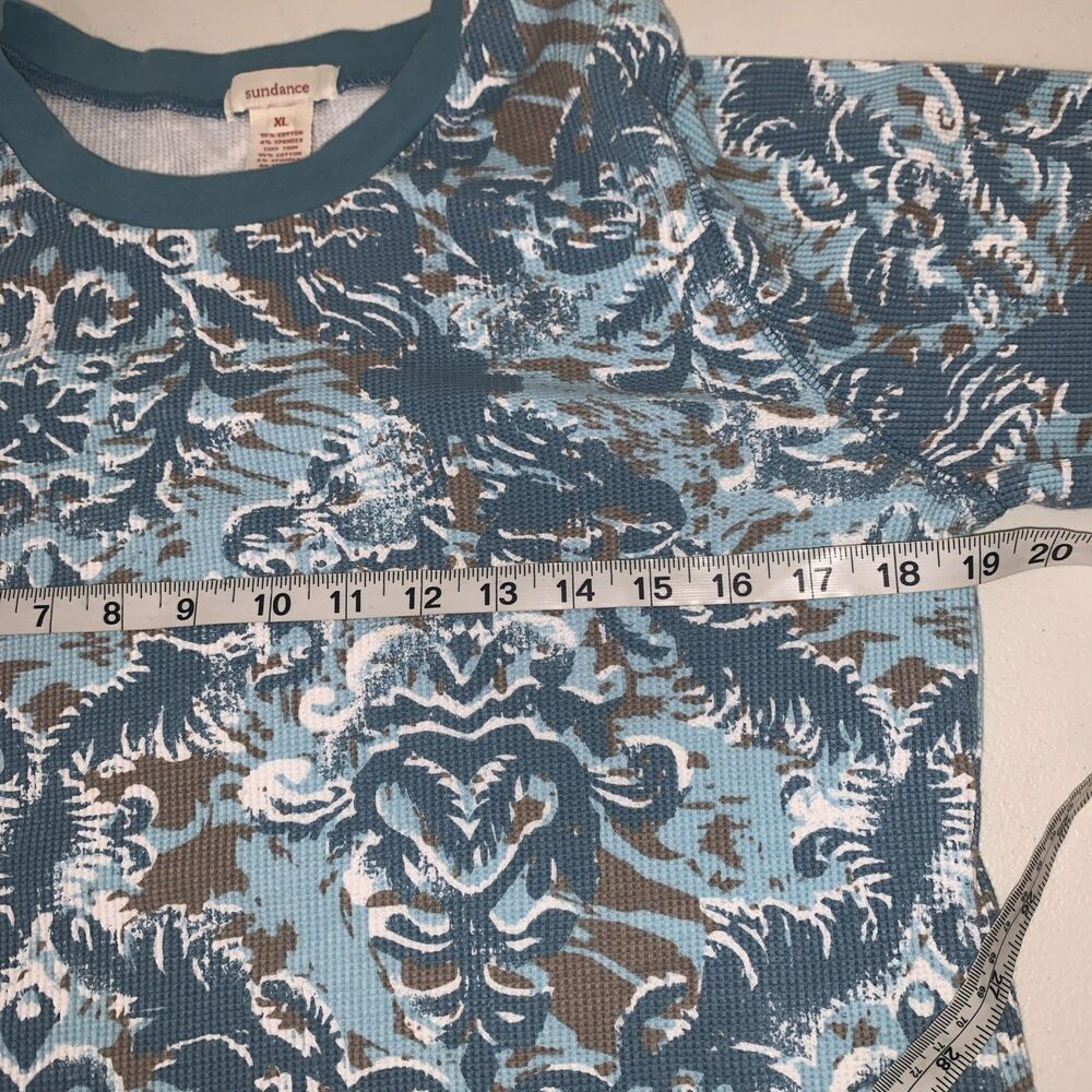 Sundance Thermal Waffle Knit Dark Turquoise Long Sleeve Women’s XL Office Casual - Picture 6 of 12